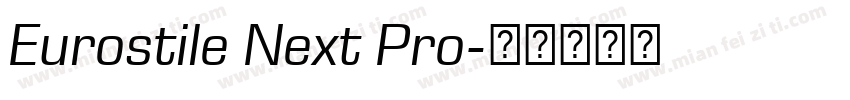 Eurostile Next Pro字体转换